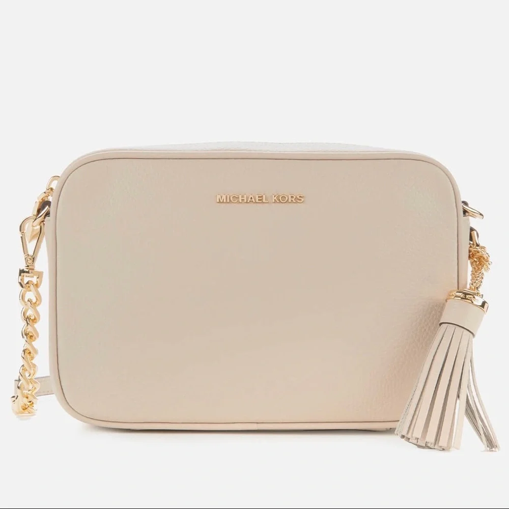 Michael Kors Ivory Ginny Crossbody Camera Bag
